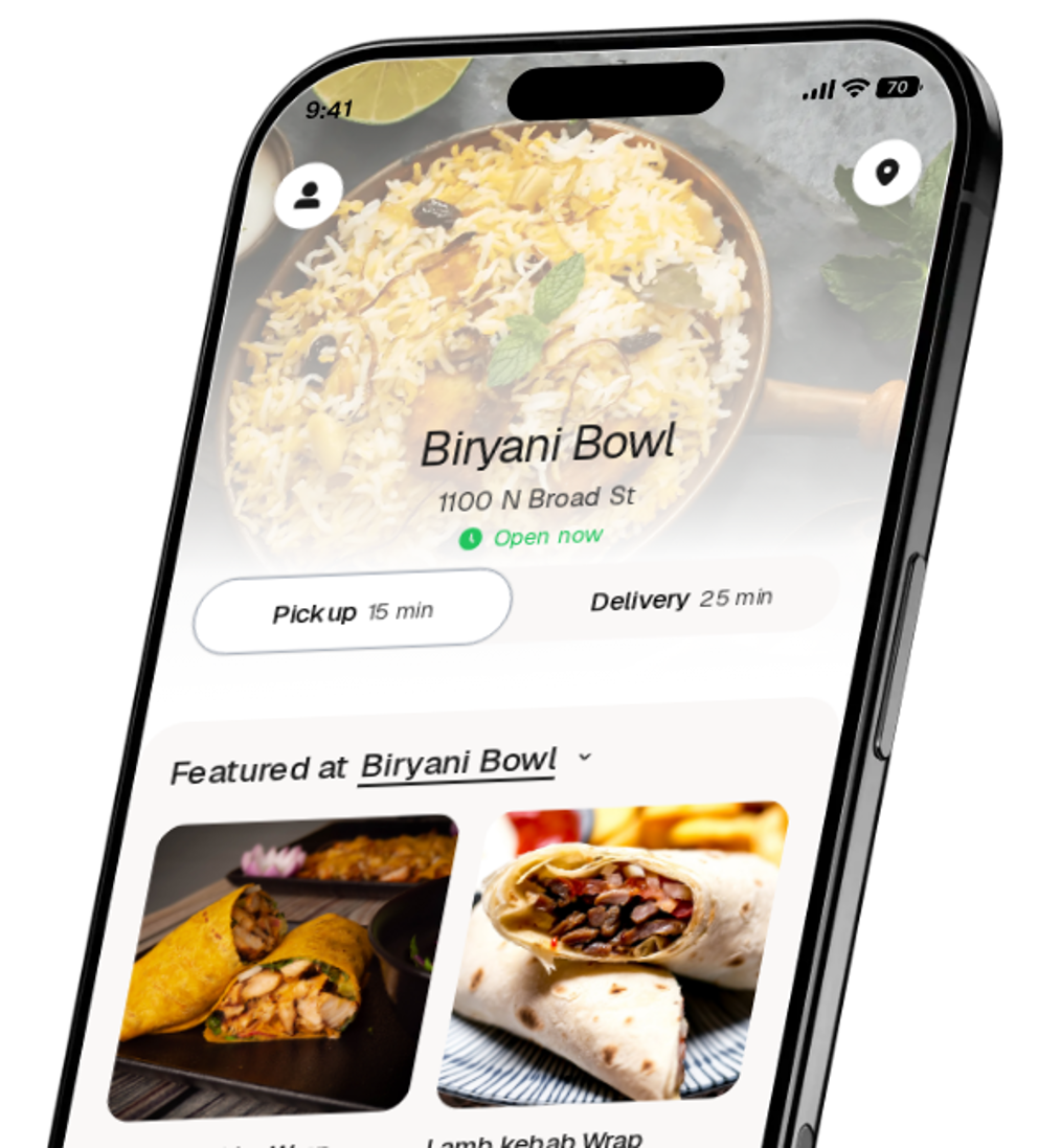 Biryani Bowl app preview