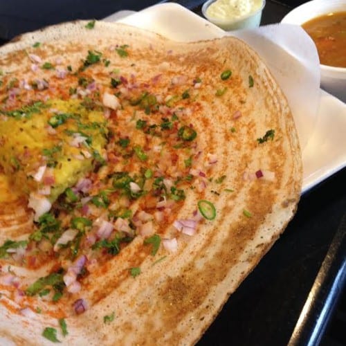 Onion Chilli Dosa.