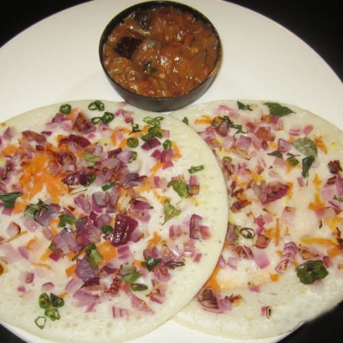 Onion Tomato Uttapam.
