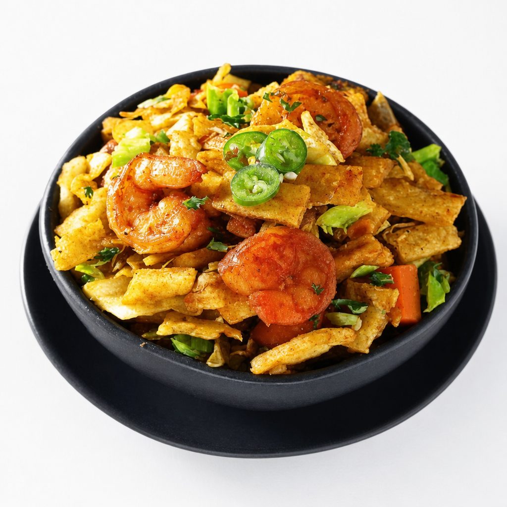 Shrimp Kothu Parata.