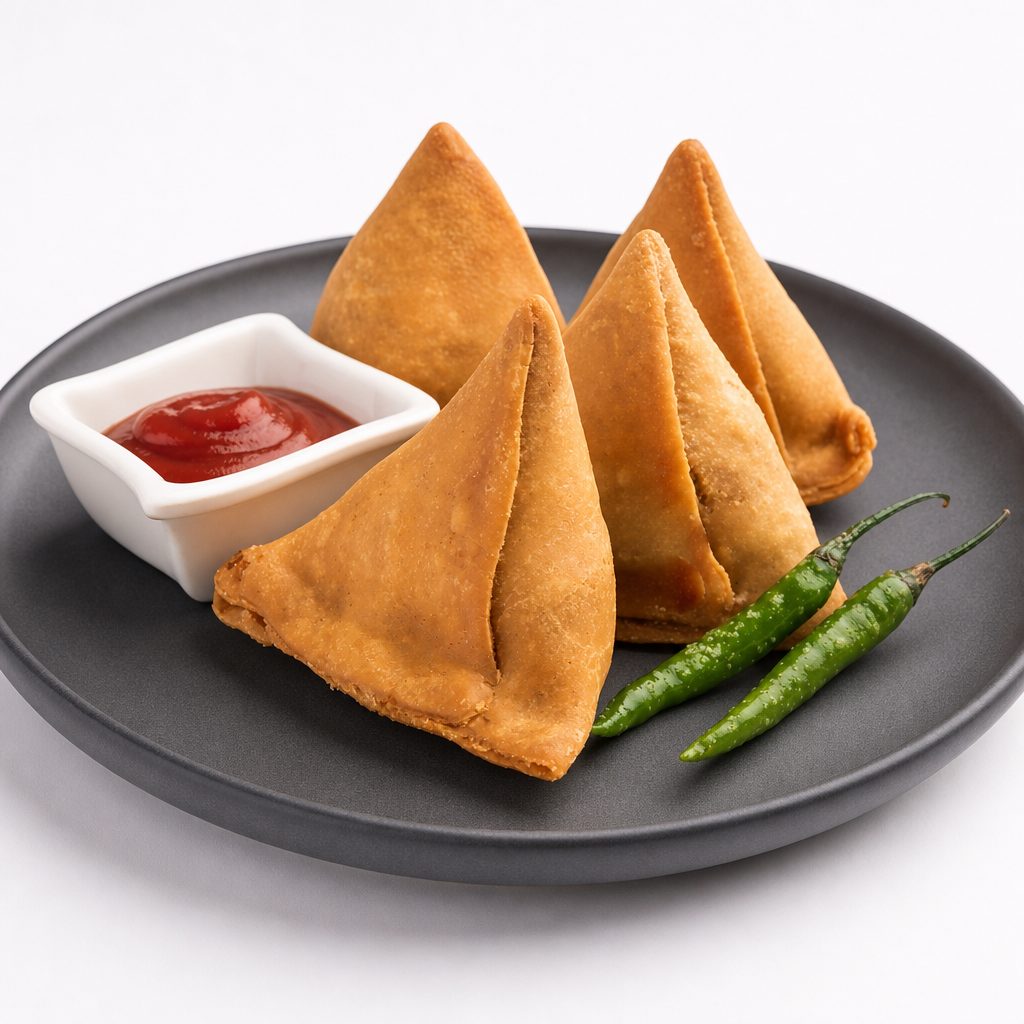 Veg, Samosa.