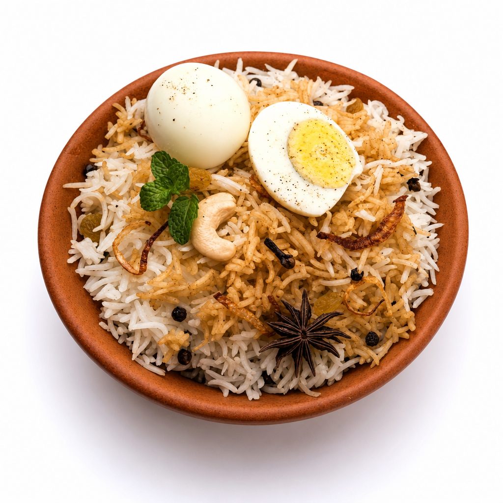 Egg Biryani.