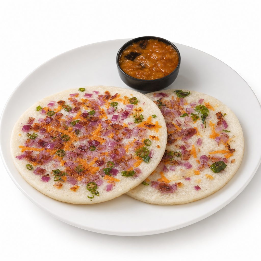 Onion Tomato Uttapam.