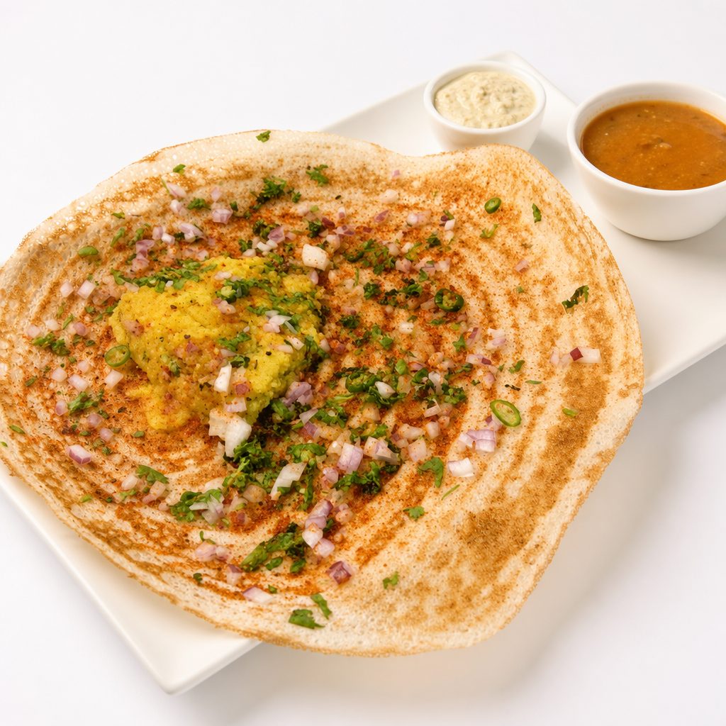 Onion Chilli Dosa.