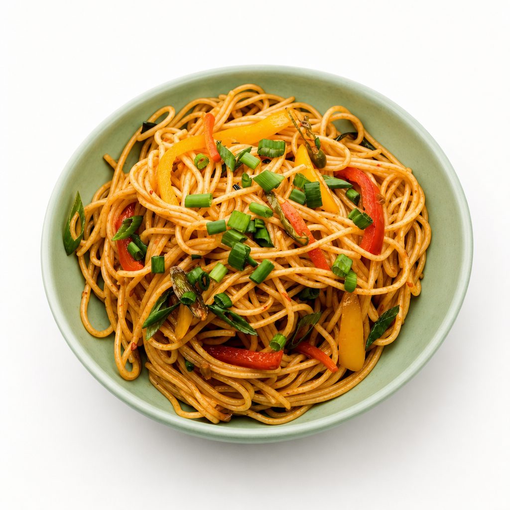 Shrimp Szechwan Noodles.