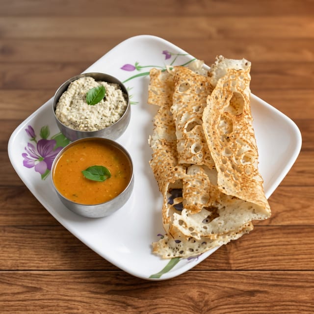 Onion Ravva Dosa.