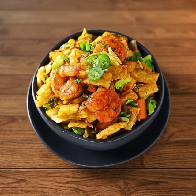 Shrimp Kothu Parata.