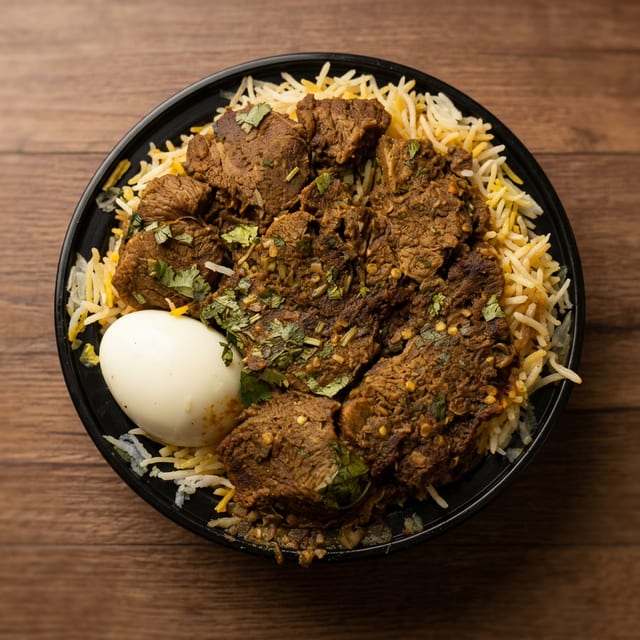 Goat Biryani.