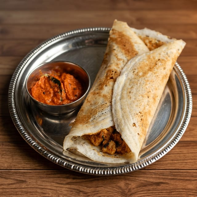 Chilli Chicken Dosa.