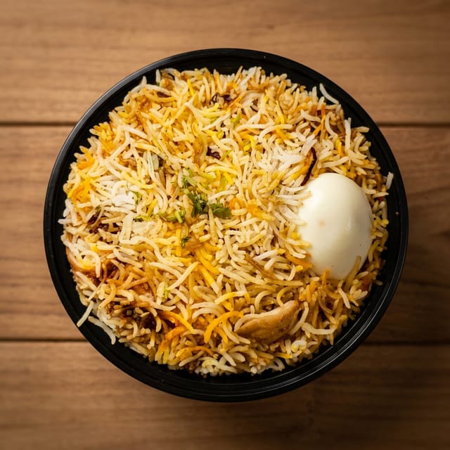 Chicken Kabab Biryani.