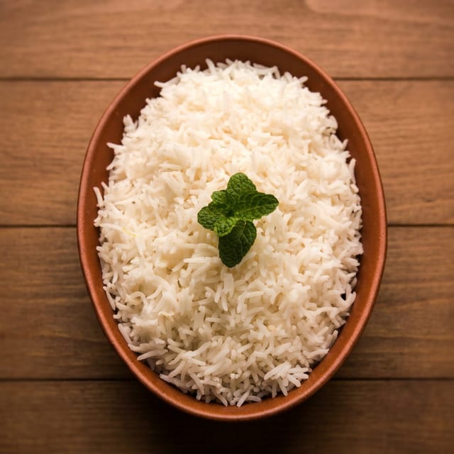 Plain Basmati Rice.
