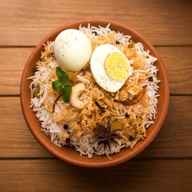 Egg Biryani.