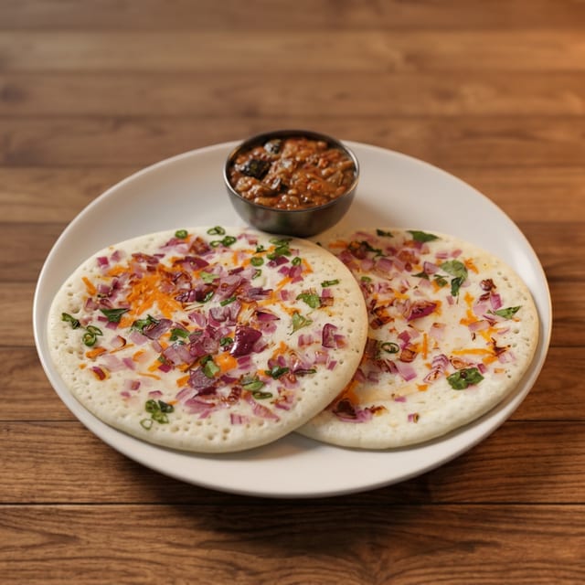 Onion Tomato Uttapam.