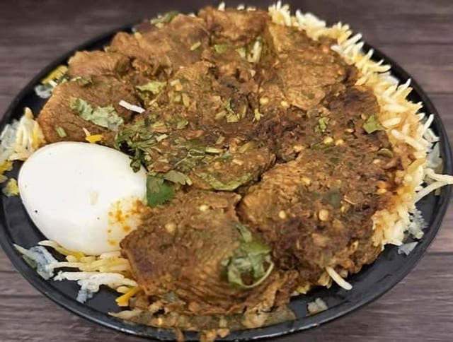 Goat Pepper Fry Biryani.