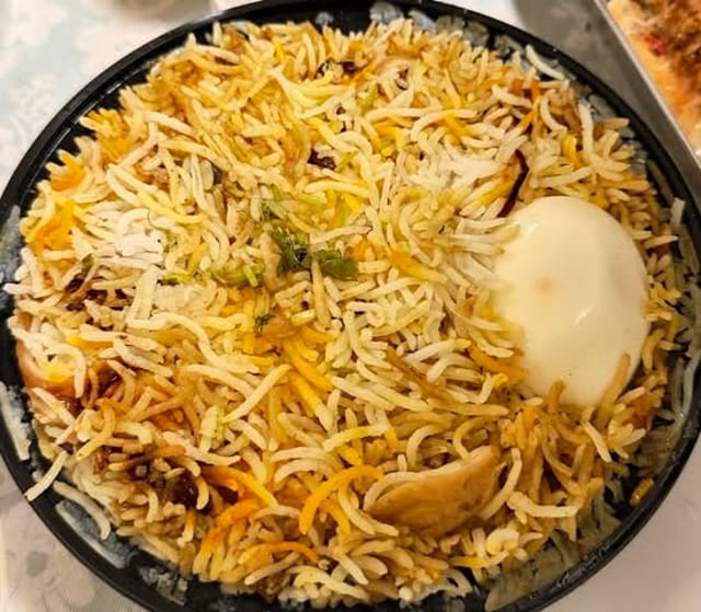 Chicken Kabab Biryani.